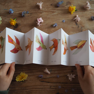 Birdsong - Concertina Card
