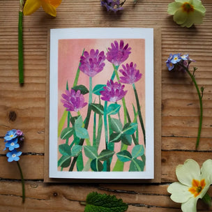 Red Clover | Wildflower Greeting Card