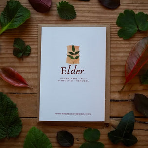 Elder | Ogham Leaf Card