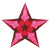 A red window star made using the Beginner Window Star Kit for 6 stars | © Conscious Craft