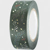 Roll of decorative tape with floral patterns on a white background
