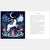 Illustration of a polar bear with a blue scarf in a forest with a castle and moon, next to text on a white background.
