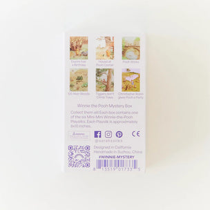 Back of a Winnie the Pooh product packaging with images and text.