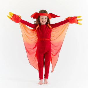 Sarah's Silks | Red Dinosaur Wings