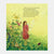 Illustration of a fairy in a garden with text overlay