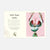 An educational poster or art print titled 'Devil's flower mantis' featuring a detailed illustration of the insect on a pink background with text on the left side.