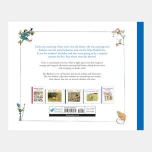 Bookback with illustrations and text, featuring a mouse and other characters, on a white background.