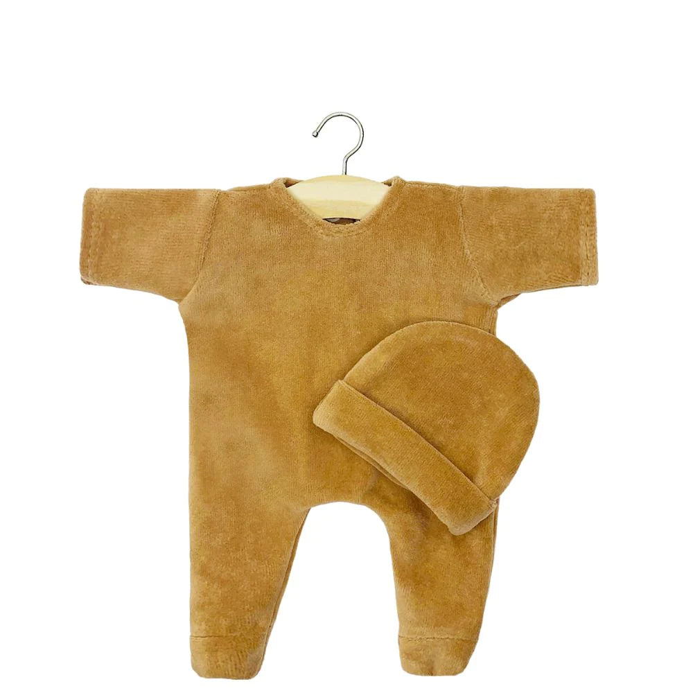 Nikky Velvet Sleep Set | Camel