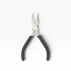 Pair of pliers with black handles on a white background