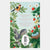 Book back cover with illustrations of a bird, squirrel, and nest on a green background