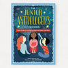 Book cover of 'The Junior Astrologers Handbook' with illustrations of three children against a starry night sky.