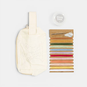 Mini Craft Kit | Embroidery Make-Up Bag