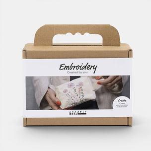 Mini Craft Kit | Embroidery Make-Up Bag