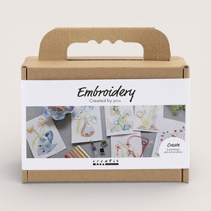Mini Craft Kit | Embroidered Watercolour Art Kit