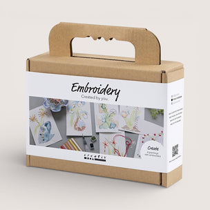 Mini Craft Kit | Embroidered Watercolour Art Kit