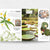 Book or magazine page with illustrations and text about plants and water, featuring images of leaves and a pond.