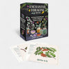Enchanted Foraging Deck packaging with plant-themed cards on a white background