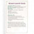 Informational card about Broad Leaved Dock with text on a white background