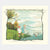 Illustration of two children by a lake with ducks, framed like a picture.