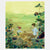 Illustration of a man and a child in a garden with fruits and flowers