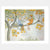 Illustration of two people sitting on a tree branch with autumn leaves.