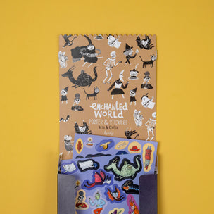 Enchanted World Poster & Stickers