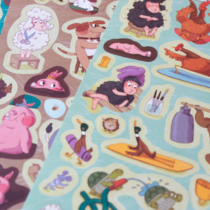 Farmtastic World Poster & Stickers