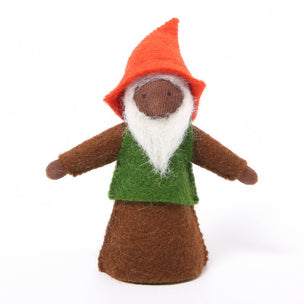 Large Gnome with Red Hat | Dark Skin Tone | Conscious Craft
