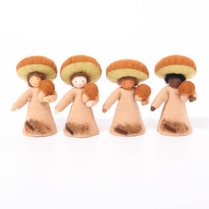 Felt Flower Fairy Porcini Mushroom | Conscious Craft