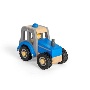 Bigjigs Toys Mini Blue Tractor | Conscious Craft
