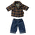 Brown Checked Shirt and Pants | Dad Mouse