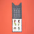 Cat-shaped product with text and illustrations on a red background
