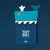 Packaging of Blue Tattoos temporary tattoos with a whale design on a blue background.