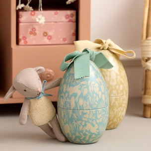 Maileg Easter Egg with Micro Lamb | Dusty Mint