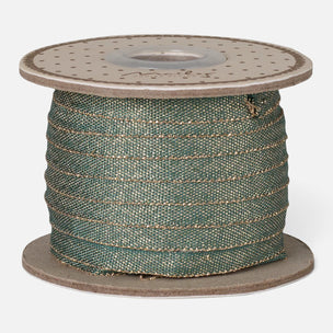 Maileg ribbon in green and gold