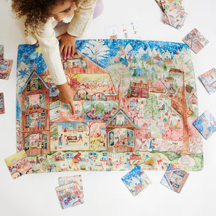 Sarah's Silk Playsilk | Seek & Find Christmas Doll House