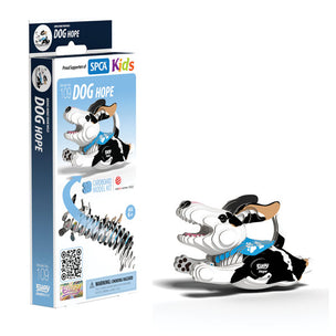 EUGY Dog Hope kid's cardboard craft kit with Card 8+ |  Conscious Craft