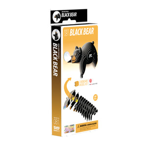 EUGY Black Bear | Kids Cardboard Craft Kit 