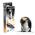Emperor penguin figurine with packaging on a white background
