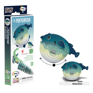EUGY Pufferfish | Kids Cardboard Craft Kit