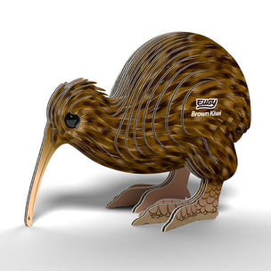 EUGY Brown Kiwi | Kids Cardboard Craft Kit