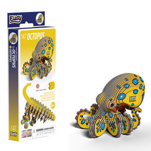 EUGY Octopus | Kids Cardboard Craft Kit