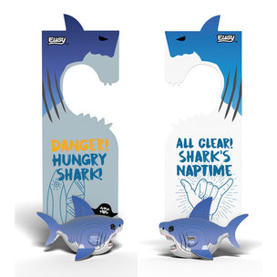 EUGY Shark Door Hanger  | Kids Cardboard Craft Kit