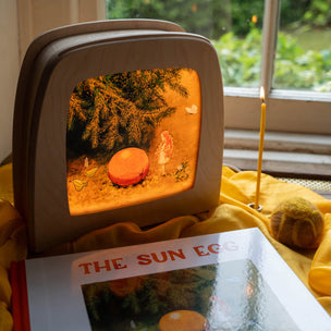 Toverlux lamp with image of Elsa Beskow sun eg