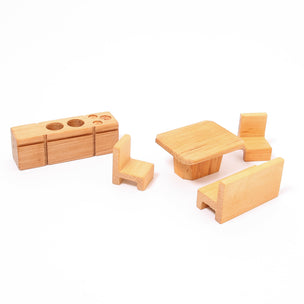 Decor-Spielzeug | Wooden Dolls Furniture Set | Conscious Craft