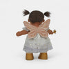 Doll with fairy wings and a star on a white background