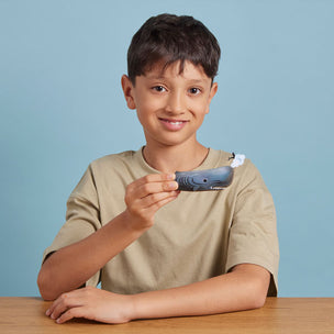 EUGY Sperm Whale | Kids Cardboard Craft Kit