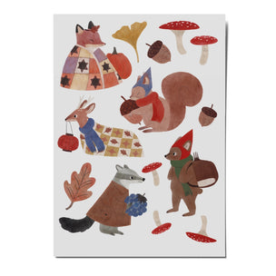 Organic Vegan Temporary Tattoo | Forest Dweller