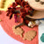 Felt tree with autumn leaves on a colorful felt board