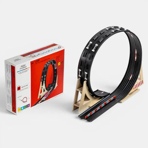 Roadworks Add-On Kit | Loop - Model road track set with packaging on a white background